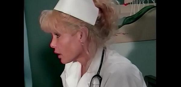  Blonde actress with big bazongas Teri Weigel tries out for the part of nurse in pilot serie of new TV drama show